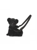 DOUDOU ET COMPAGNIE DOUDOU pluszowa torba na ramię miś  czarny