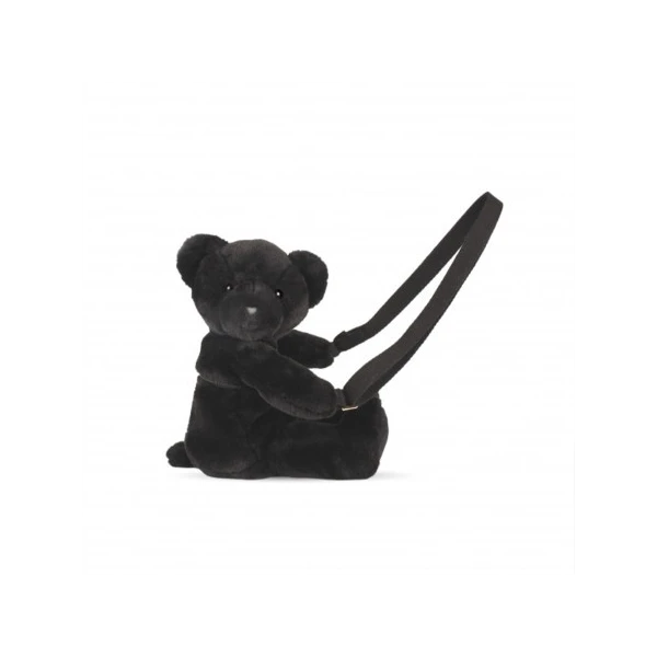 DOUDOU ET COMPAGNIE DOUDOU pluszowa torba na ramię miś  czarny
