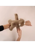 DOUDOU ET COMPAGNIE DOUDOU pluszowa bransoletka slap miś Podcoll Histoire d'Ours jasny brązowy