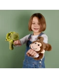 DOUDOU ET COMPAGNIE DOUDOU pluszowa bransoletka slap małpa Podcoll Histoire d'Ours brązowy