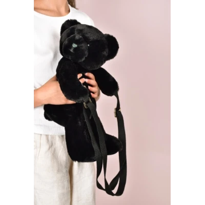 DOUDOU ET COMPAGNIE DOUDOU pluszowa torba na ramię miś  czarny