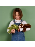 DOUDOU ET COMPAGNIE DOUDOU pluszowa bransoletka slap małpa Podcoll Histoire d'Ours brązowy