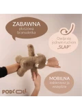 DOUDOU ET COMPAGNIE DOUDOU pluszowa bransoletka slap miś Podcoll Histoire d'Ours jasny brązowy