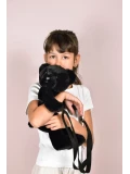DOUDOU ET COMPAGNIE DOUDOU pluszowa torba na ramię miś  czarny