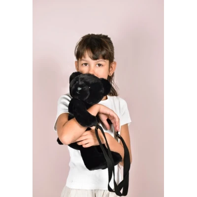 DOUDOU ET COMPAGNIE DOUDOU pluszowa torba na ramię miś  czarny