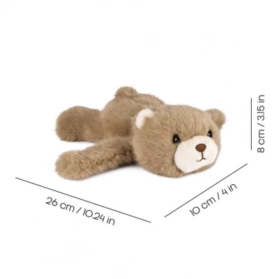DOUDOU ET COMPAGNIE DOUDOU pluszowa bransoletka slap miś Podcoll Histoire d'Ours jasny brązowy