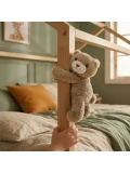 DOUDOU ET COMPAGNIE DOUDOU pluszowa bransoletka slap miś Podcoll Histoire d'Ours jasny brązowy