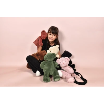 DOUDOU ET COMPAGNIE DOUDOU pluszowa torba na ramię miś  czarny
