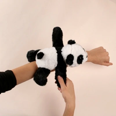 DOUDOU ET COMPAGNIE DOUDOU pluszowa bransoletka slap panda Podcoll Histoire d'Ours biały