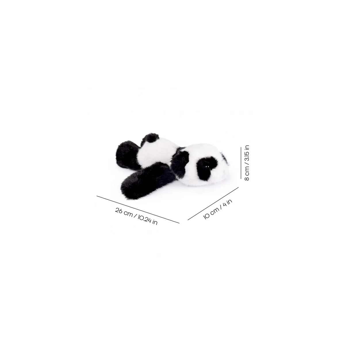 DOUDOU ET COMPAGNIE DOUDOU pluszowa bransoletka slap panda Podcoll Histoire d'Ours biały