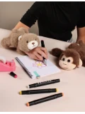 DOUDOU ET COMPAGNIE DOUDOU pluszowa bransoletka slap miś Podcoll Histoire d'Ours jasny brązowy
