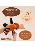 DOUDOU ET COMPAGNIE DOUDOU pluszowa bransoletka slap panda ruda Podcoll Histoire d'Ours pomarańczowy