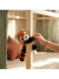 DOUDOU ET COMPAGNIE DOUDOU pluszowa bransoletka slap panda ruda Podcoll Histoire d'Ours pomarańczowy