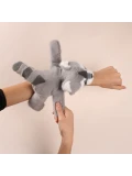 DOUDOU ET COMPAGNIE DOUDOU pluszowa bransoletka slap szop Podcoll Histoire d'Ours szary