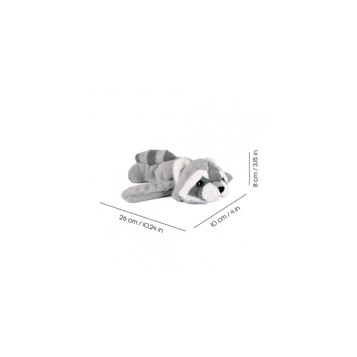 DOUDOU ET COMPAGNIE DOUDOU pluszowa bransoletka slap szop Podcoll Histoire d'Ours szary
