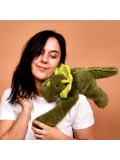 DOUDOU ET COMPAGNIE DOUDOU obciążeniowy pluszowy dinozaur Podcoll Histoire d'Ours 50 cm ciemny zielony