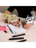DOUDOU ET COMPAGNIE DOUDOU pluszowa bransoletka slap szop Podcoll Histoire d'Ours szary