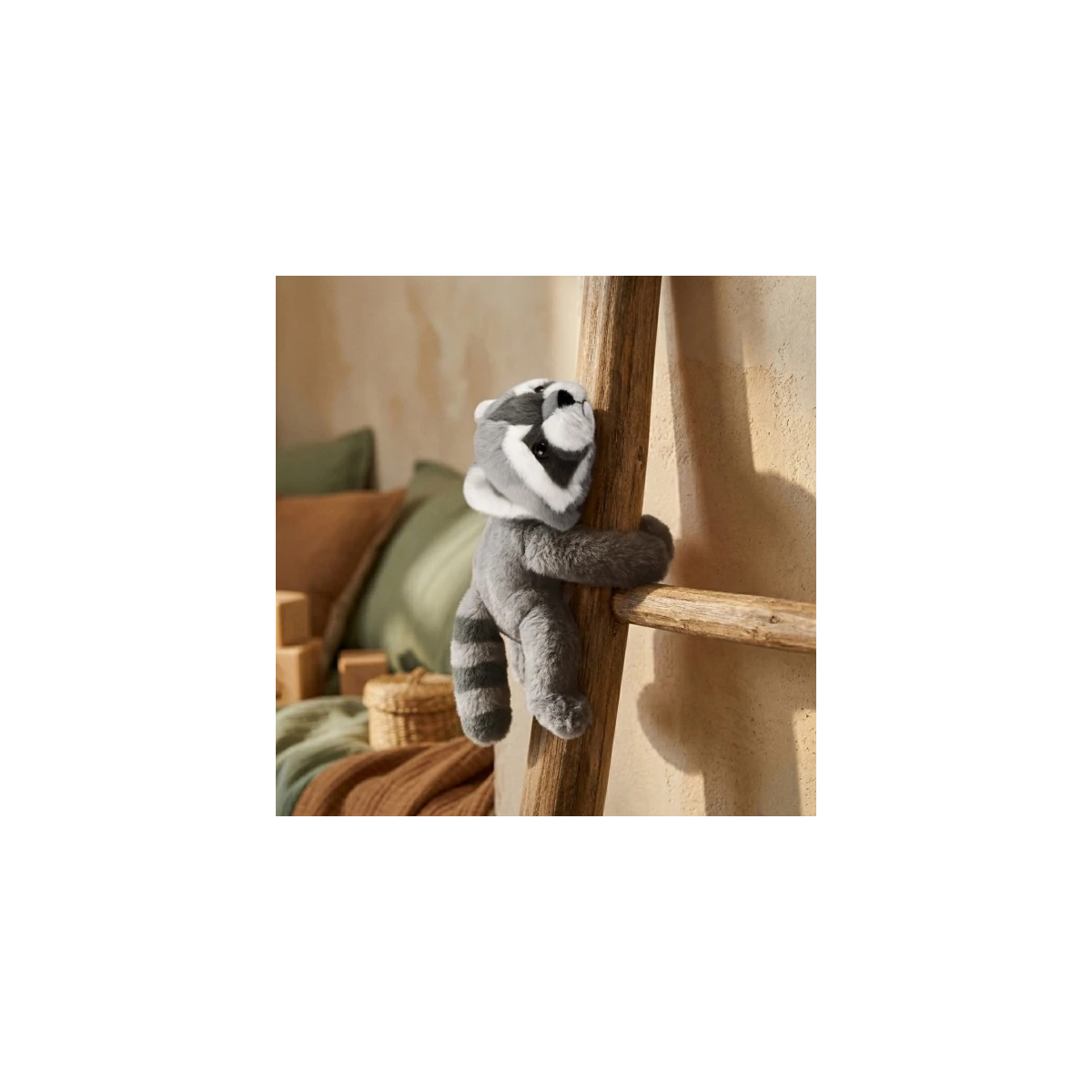DOUDOU ET COMPAGNIE DOUDOU pluszowa bransoletka slap szop Podcoll Histoire d'Ours szary