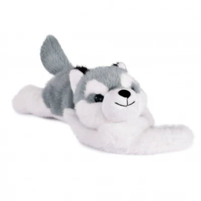 DOUDOU ET COMPAGNIE DOUDOU obciążeniowy pluszowy pies husky Podcoll Histoire d'Ours 50 cm jasny szary