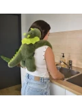 DOUDOU ET COMPAGNIE DOUDOU obciążeniowy pluszowy dinozaur Podcoll Histoire d'Ours 50 cm ciemny zielony