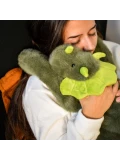 DOUDOU ET COMPAGNIE DOUDOU obciążeniowy pluszowy dinozaur Podcoll Histoire d'Ours 50 cm ciemny zielony
