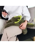DOUDOU ET COMPAGNIE DOUDOU obciążeniowy pluszowy dinozaur Podcoll Histoire d'Ours 50 cm ciemny zielony