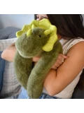 DOUDOU ET COMPAGNIE DOUDOU obciążeniowy pluszowy dinozaur Podcoll Histoire d'Ours 50 cm ciemny zielony