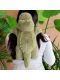 DOUDOU ET COMPAGNIE DOUDOU obciążeniowy pluszowy krokodyl Podcoll Histoire d'Ours 50 cm zielony