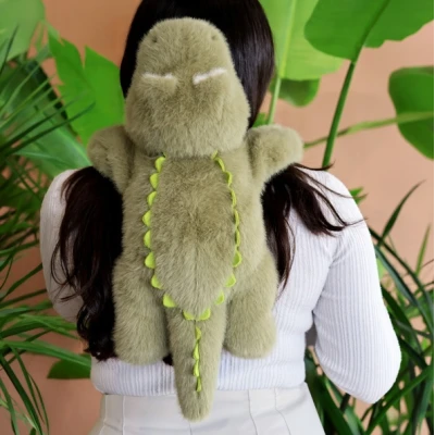 DOUDOU ET COMPAGNIE DOUDOU obciążeniowy pluszowy krokodyl Podcoll Histoire d'Ours 50 cm zielony