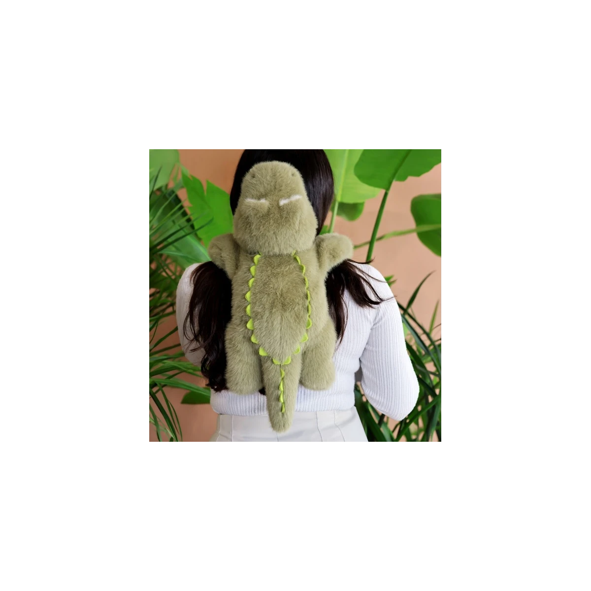 DOUDOU ET COMPAGNIE DOUDOU obciążeniowy pluszowy krokodyl Podcoll Histoire d'Ours 50 cm zielony
