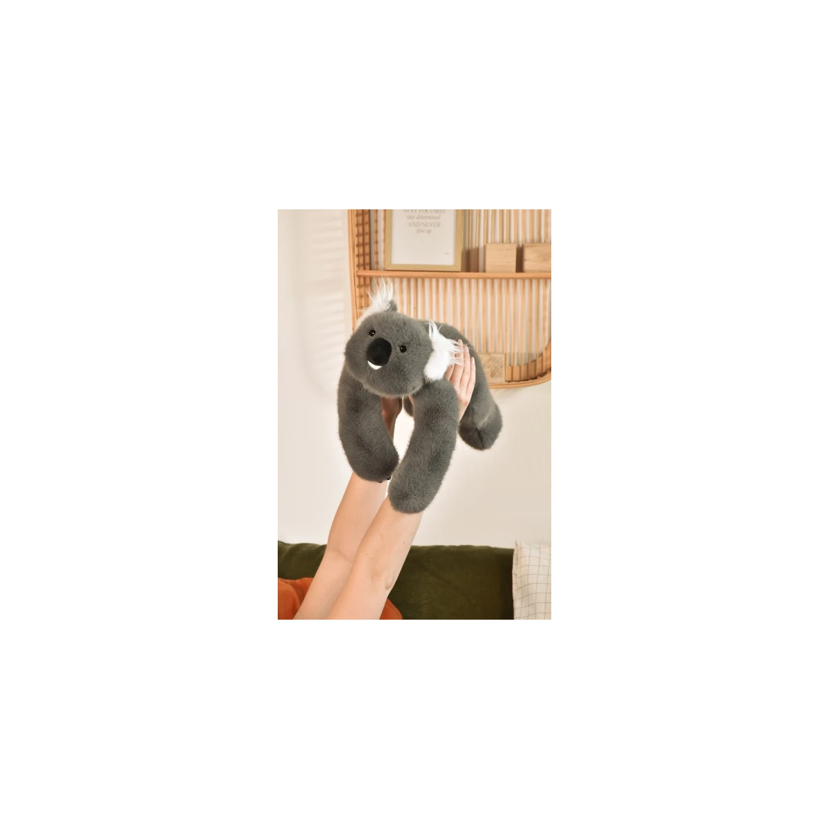 DOUDOU ET COMPAGNIE DOUDOU obciążeniowy pluszowy koala Podcoll Histoire d'Ours 50 cm ciemny szary