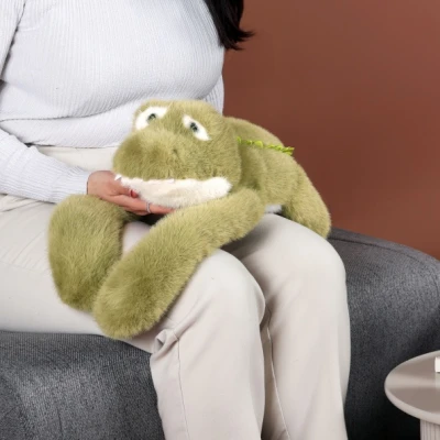 DOUDOU ET COMPAGNIE DOUDOU obciążeniowy pluszowy krokodyl Podcoll Histoire d'Ours 50 cm zielony