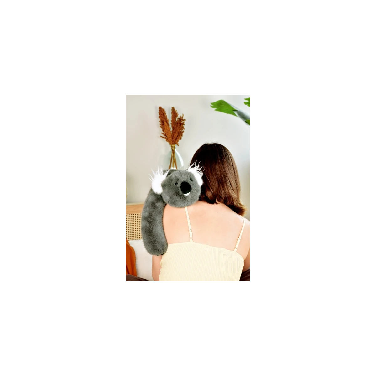 DOUDOU ET COMPAGNIE DOUDOU obciążeniowy pluszowy koala Podcoll Histoire d'Ours 50 cm ciemny szary