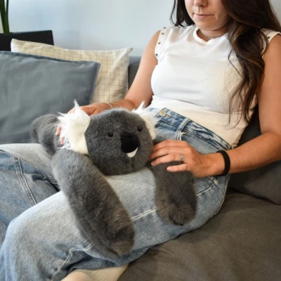 DOUDOU ET COMPAGNIE DOUDOU obciążeniowy pluszowy koala Podcoll Histoire d'Ours 50 cm ciemny szary
