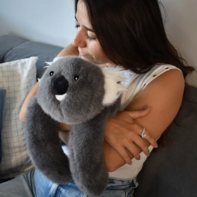 DOUDOU ET COMPAGNIE DOUDOU obciążeniowy pluszowy koala Podcoll Histoire d'Ours 50 cm ciemny szary