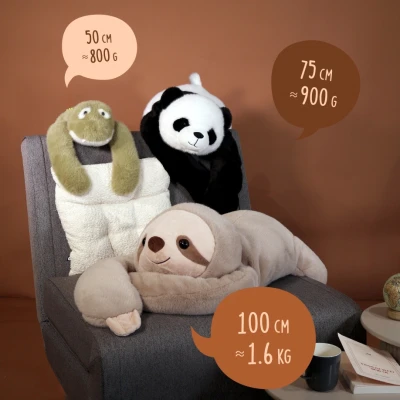 DOUDOU ET COMPAGNIE DOUDOU obciążeniowy pluszowy leniwiec Podcoll Histoire d'Ours 100 cm beżowy