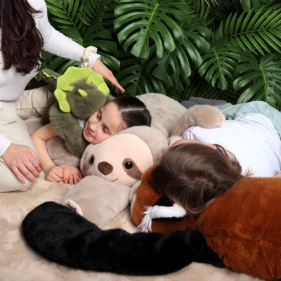 DOUDOU ET COMPAGNIE DOUDOU obciążeniowy pluszowy leniwiec Podcoll Histoire d'Ours 100 cm beżowy