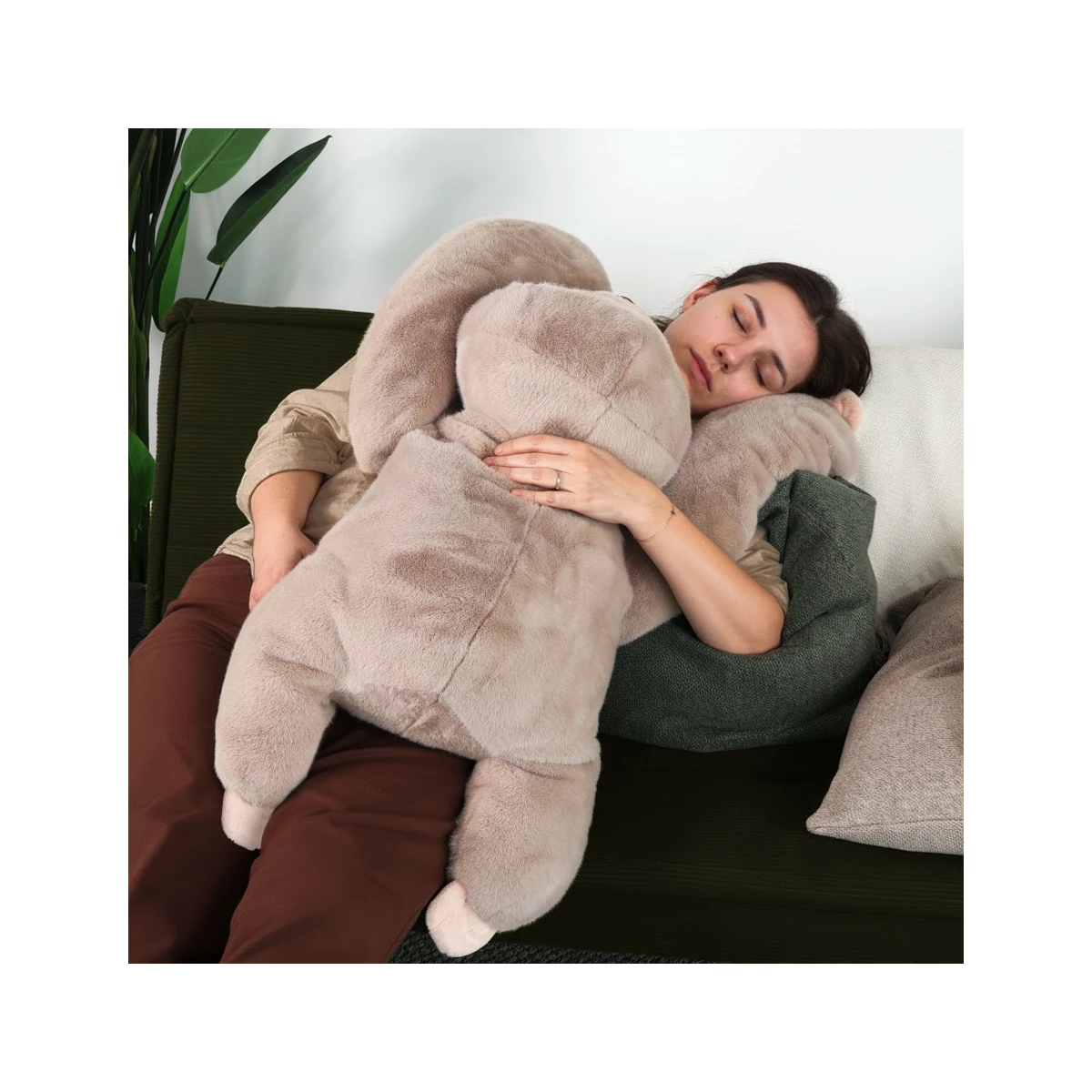 DOUDOU ET COMPAGNIE DOUDOU obciążeniowy pluszowy leniwiec Podcoll Histoire d'Ours 100 cm beżowy