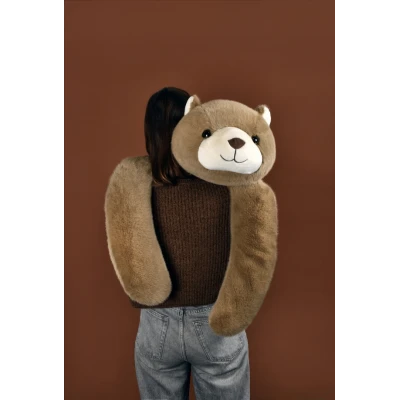 DOUDOU ET COMPAGNIE DOUDOU obciążeniowy pluszowy miś Podcoll Histoire d'Ours 100 cm jasny brązowy