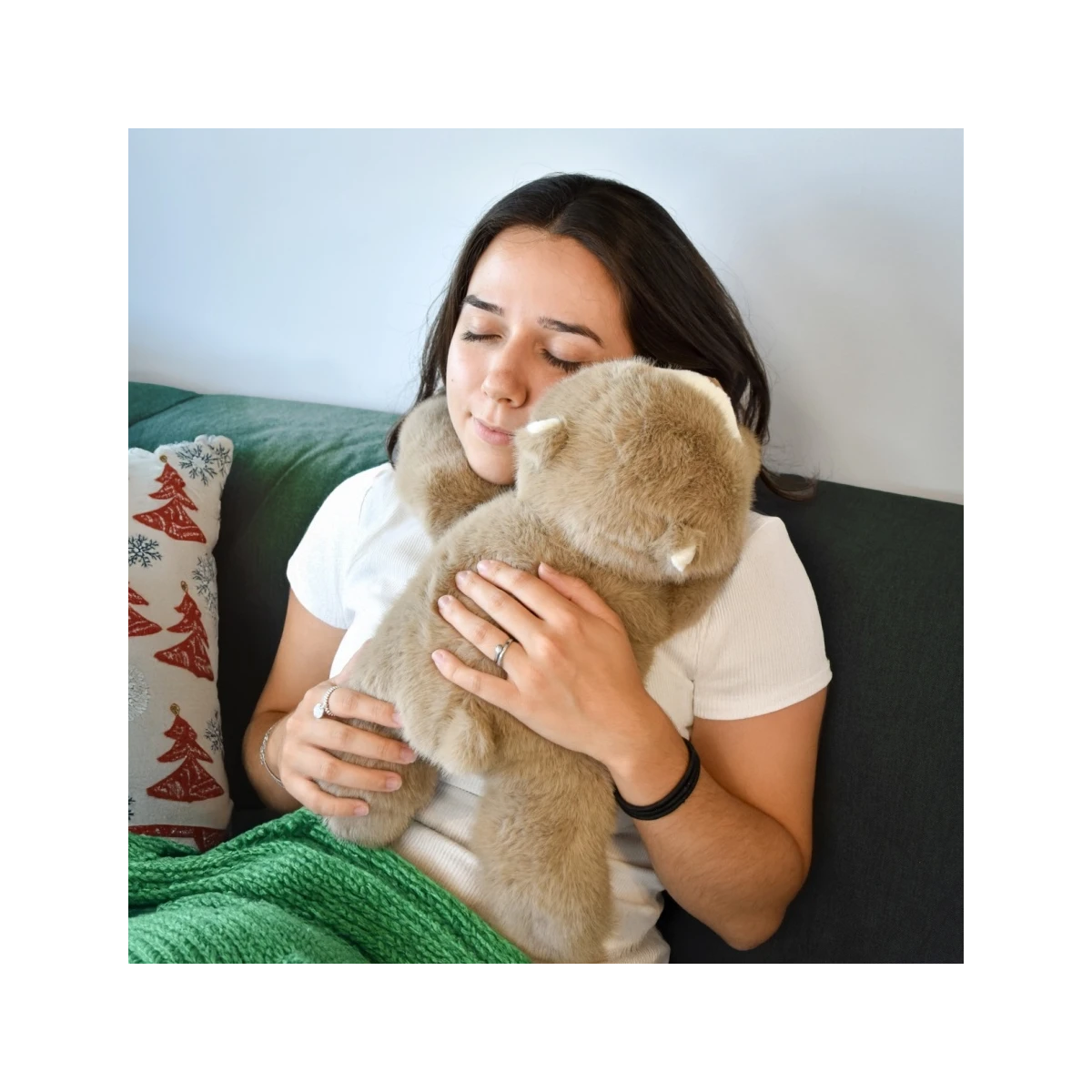 DOUDOU ET COMPAGNIE DOUDOU obciążeniowy pluszowy miś Podcoll Histoire d'Ours 50 cm jasny brązowy