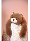 DOUDOU ET COMPAGNIE DOUDOU obciążeniowy pluszowy miś Podcoll Histoire d'Ours 50 cm jasny brązowy