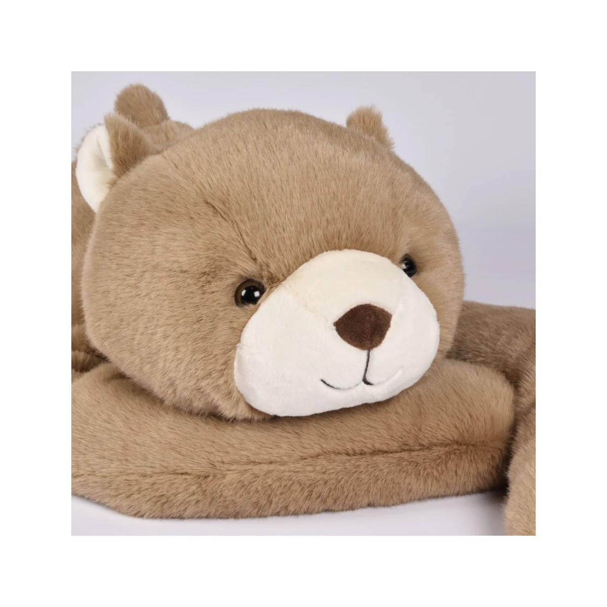 DOUDOU ET COMPAGNIE DOUDOU obciążeniowy pluszowy miś Podcoll Histoire d'Ours 75 cm jasny brązowy