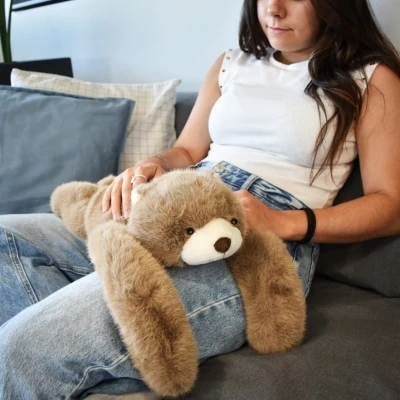 DOUDOU ET COMPAGNIE DOUDOU obciążeniowy pluszowy miś Podcoll Histoire d'Ours 50 cm jasny brązowy