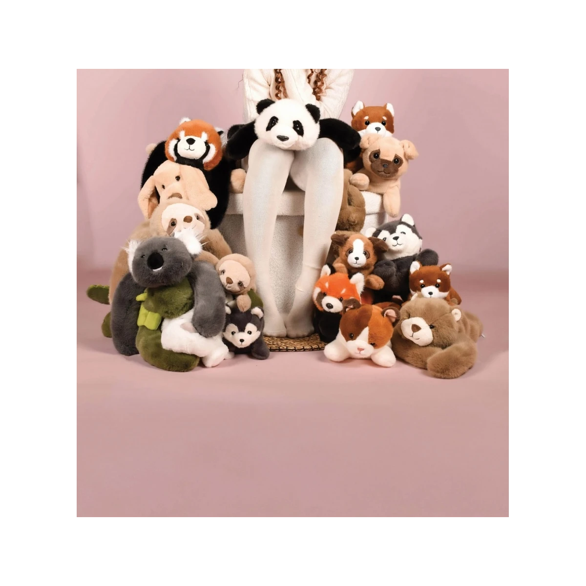 DOUDOU ET COMPAGNIE DOUDOU obciążeniowy pluszowy miś Podcoll Histoire d'Ours 50 cm jasny brązowy