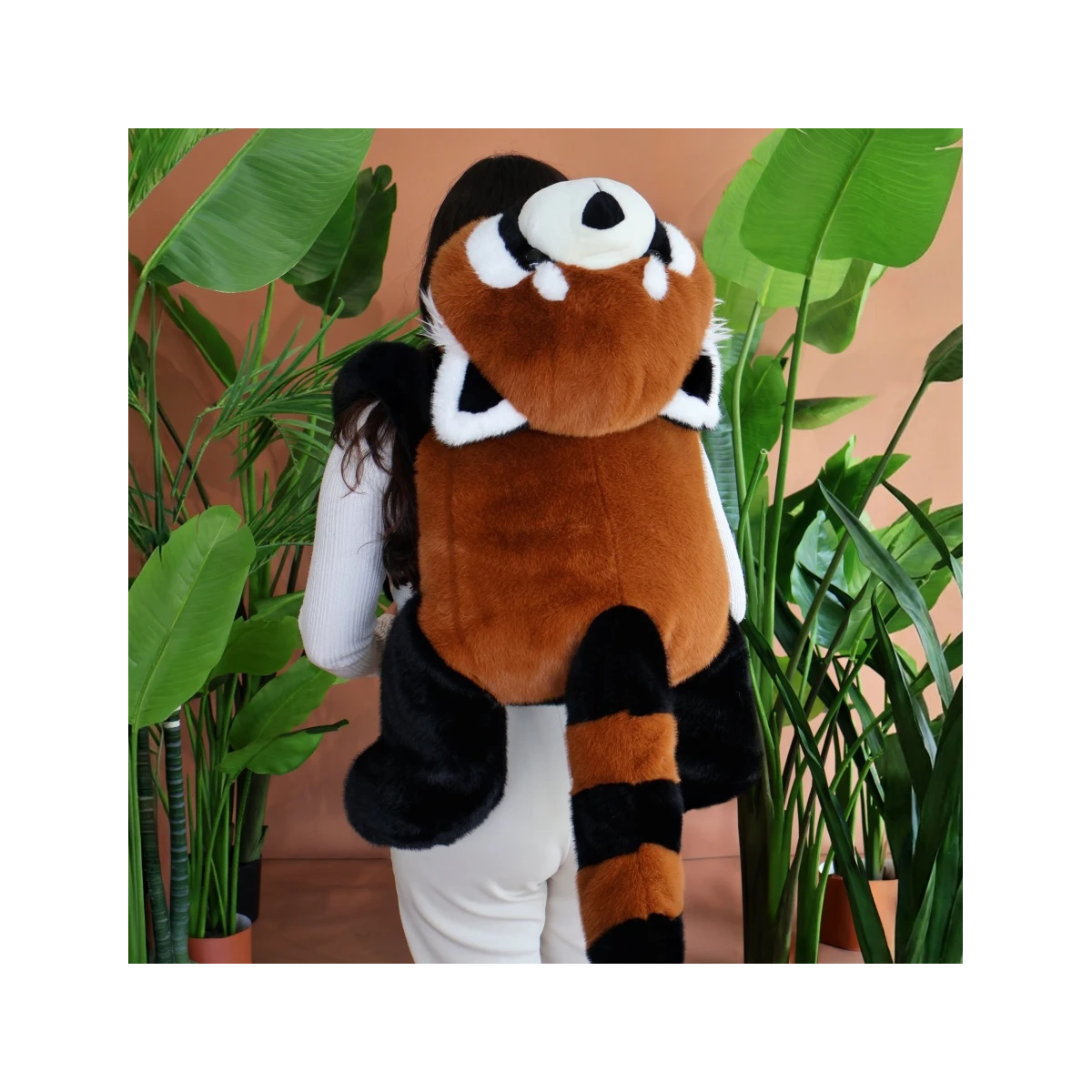DOUDOU ET COMPAGNIE DOUDOU obciążeniowa pluszowa panda ruda Podcoll Histoire d'Ours 100 cm pomarańczowy