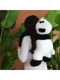 DOUDOU ET COMPAGNIE DOUDOU obciążeniowa pluszowa panda Podcoll Histoire d'Ours 75 cm czarno-biały