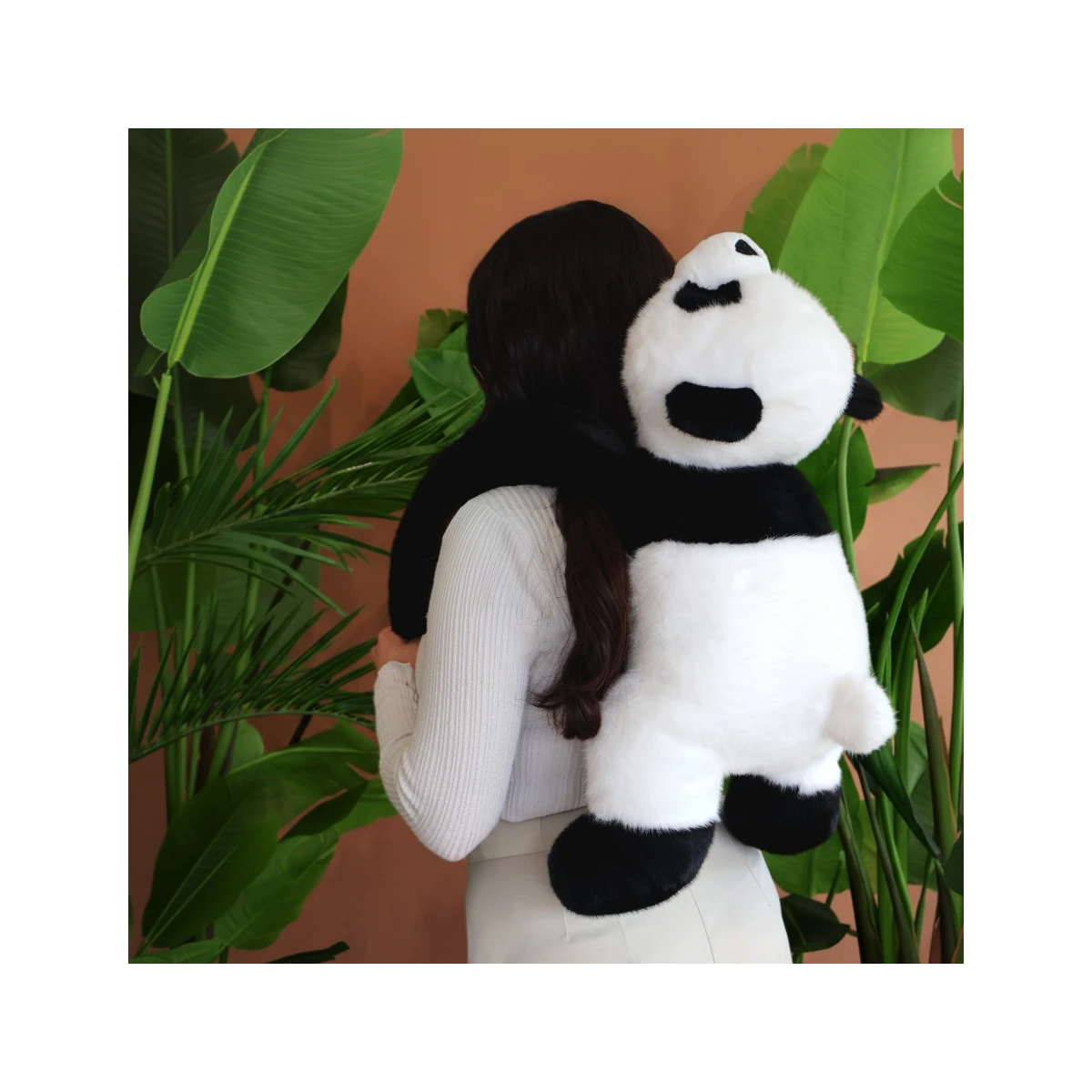 DOUDOU ET COMPAGNIE DOUDOU obciążeniowa pluszowa panda Podcoll Histoire d'Ours 75 cm czarno-biały