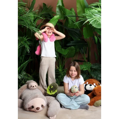 DOUDOU ET COMPAGNIE DOUDOU obciążeniowa pluszowa panda ruda Podcoll Histoire d'Ours 100 cm pomarańczowy