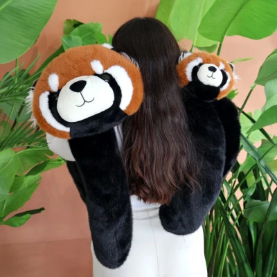 DOUDOU ET COMPAGNIE DOUDOU obciążeniowa pluszowa panda ruda Podcoll Histoire d'Ours 50 cm pomarańczowy