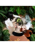 DOUDOU ET COMPAGNIE DOUDOU obciążeniowa pluszowa panda ruda Podcoll Histoire d'Ours 100 cm pomarańczowy